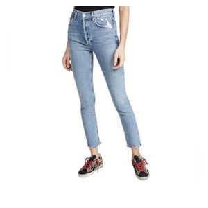 Agolde blue skinny jeans